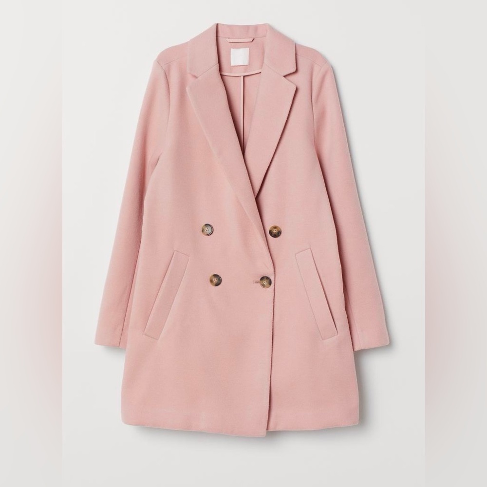 H&M size 8 Powder Pink Peacoat